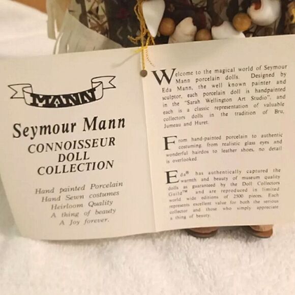 Seymour Mann 14” Tall Porcelain Native American Doll - Picture 4 of 7